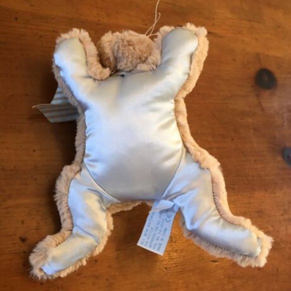 NWT Bearington Baby Collection- Bunny Rabbit Plush Toy Rattle Lovey Satin SOFT! - Picture 8 of 10